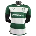Camisa Palmeiras Sócio Torcedor 25/26 - Torcedor Puma Masculina - Verde e Branca - Listrada