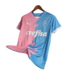 Camisa Palmeiras Edição Comemorativa - Torcedor Puma Masculina - Rosa e azul com detalhes em branco - Imagem 3
