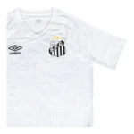 Camisa Santos Pré-jogo 25/26 - Torcedor Umbro Masculina - Branca com detalhes em cinza - Imagem 5
