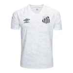 Camisa Santos Pré-jogo 25/26 - Torcedor Umbro Masculina - Branca com detalhes em cinza