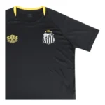Camisa Santos Treino 25/26 - Torcedor Umbro Masculina - Preta com detalhes em amarelo - Imagem 3