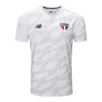 Camisa São Paulo Treino 24/25 - Torcedor New Balance Masculina - Branca com detalhes em cinza