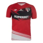 Camisa São Paulo Goleiro 25/26 - Torcedor New Balance Masculina - Vermelha com detalhes em preto e branco